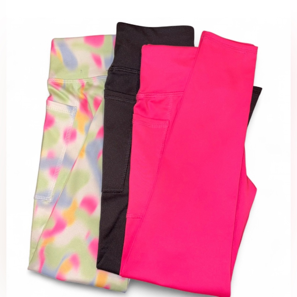 Set of 3 Girls’ Athletic Leggings